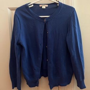 Girls J.Crew Crewcuts Cardigan Sweater In Blue Size 6/7